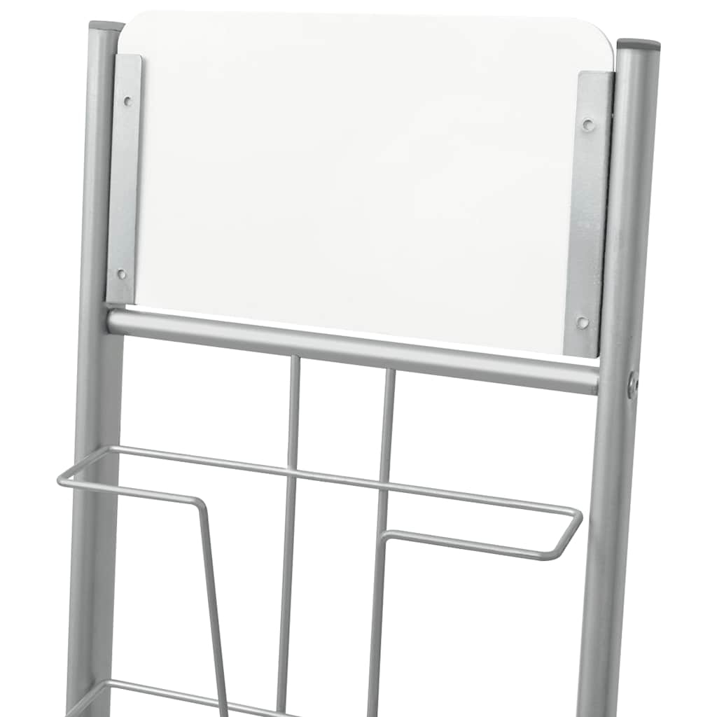 Ραφιέρα Περιοδικών Ασημί A4 38 x 27 x 139 εκ. - Pakobazaar