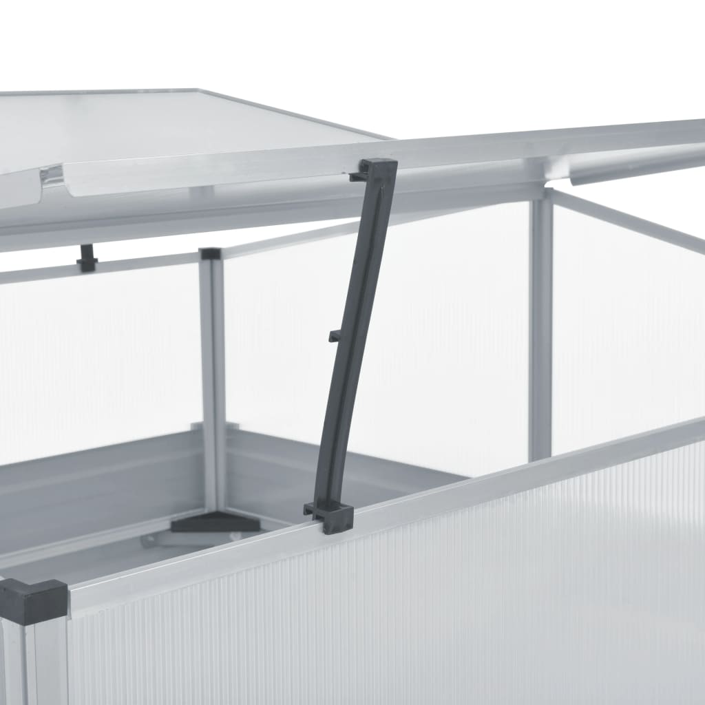 Θερμοκήπιο Γκρι 100 x 100 x 85 εκ. από Γαλβανισμένο Χάλυβα - Pakobazaar