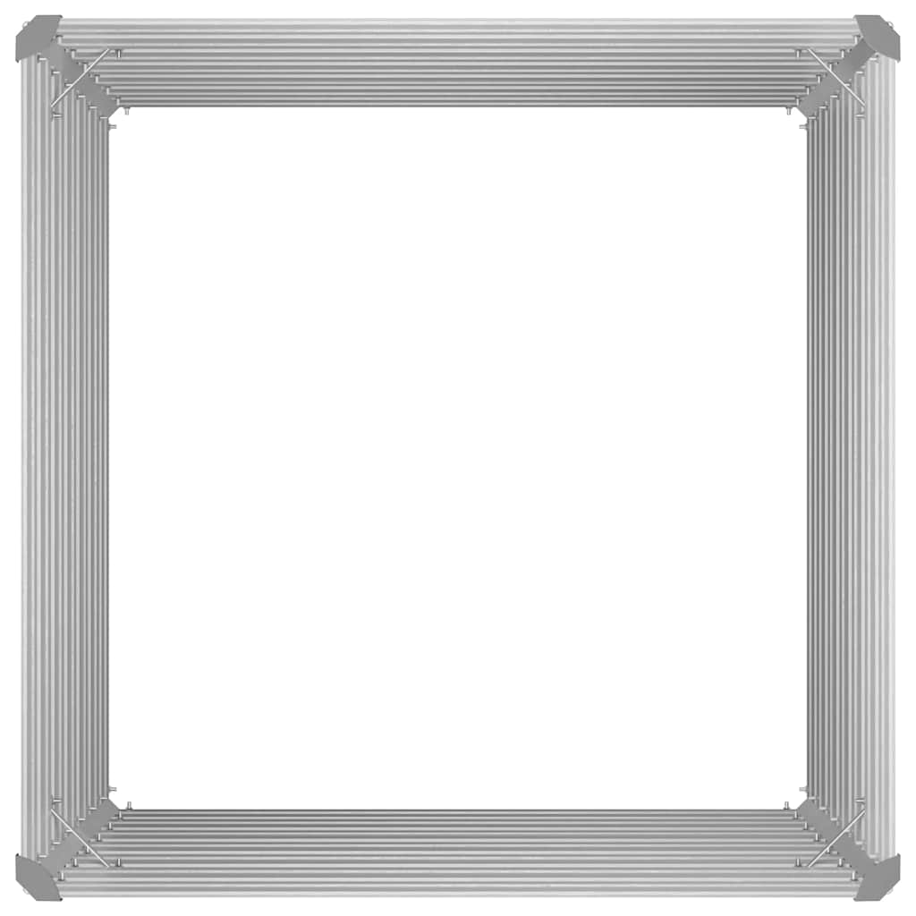 Ζαρντινιέρα Ψηλή Γκρι 100 x 100 x 77εκ. από Γαλβανισμένο Χάλυβα - Pakobazaar