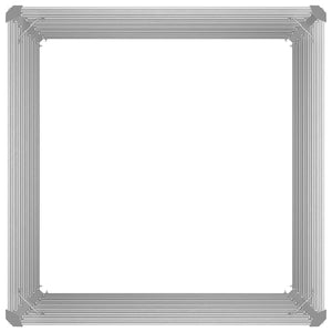 Ζαρντινιέρα Ψηλή Γκρι 100 x 100 x 77εκ. από Γαλβανισμένο Χάλυβα - Pakobazaar