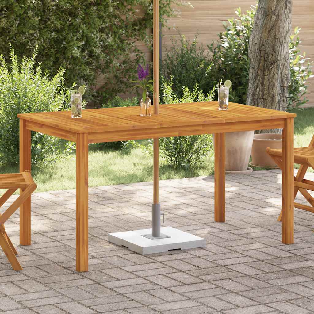 Τραπέζι Κήπου 140 x 80 x 74 εκ. από Μασίφ Ξύλο Ακακίας