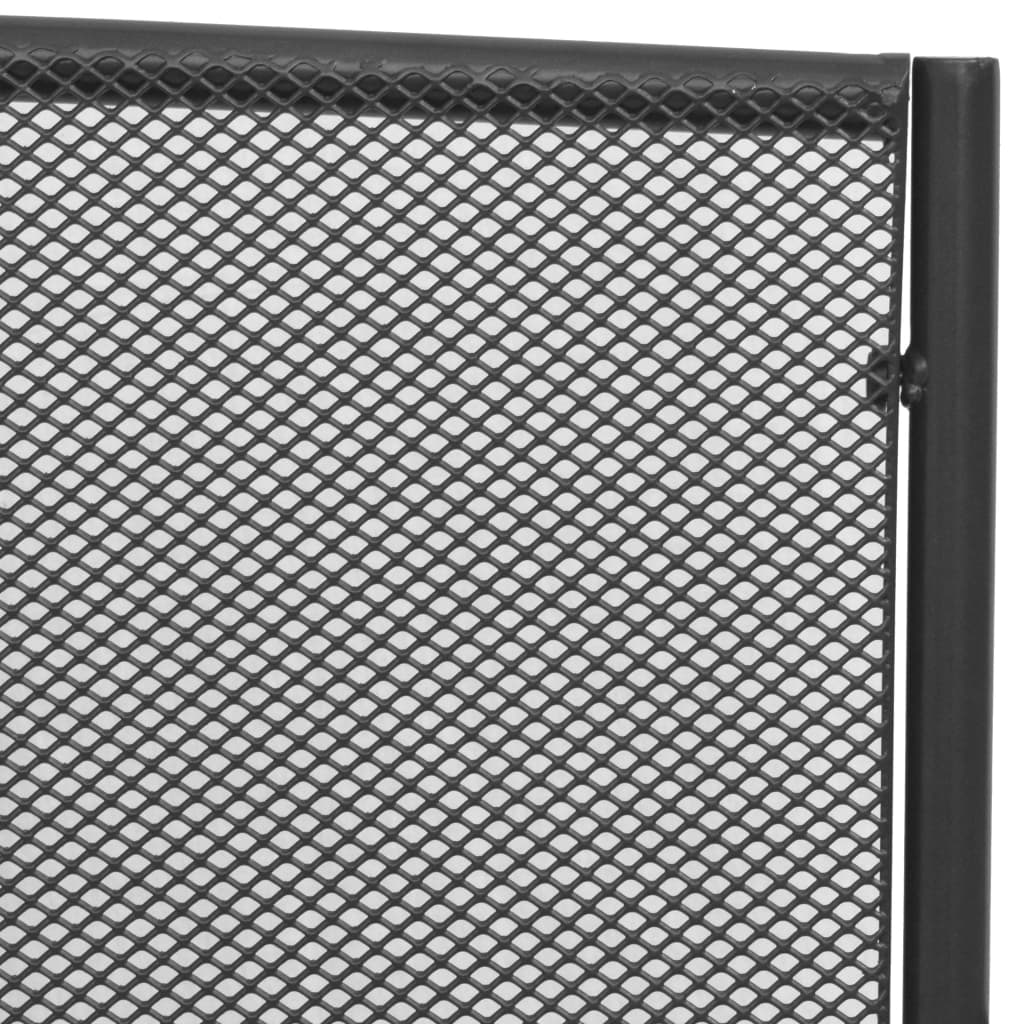 Παγκάκι Κήπου Ανθρακί 108 εκ. από Ατσάλι / Πλέγμα - Pakobazaar