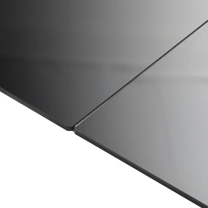 Τραπέζι Κήπου Μαύρο 150 x 90 x 74 εκ. από Αλουμίνιο / Γυαλί