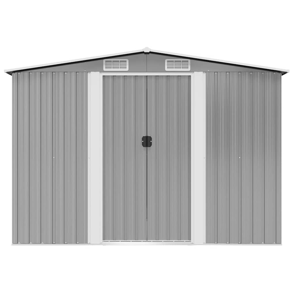 Αποθήκη Κήπου Γκρι 257 x 205 x 178 εκ. Μεταλλική - Pakobazaar