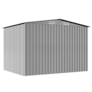 Αποθήκη Κήπου Γκρι 257 x 205 x 178 εκ. Μεταλλική - Pakobazaar