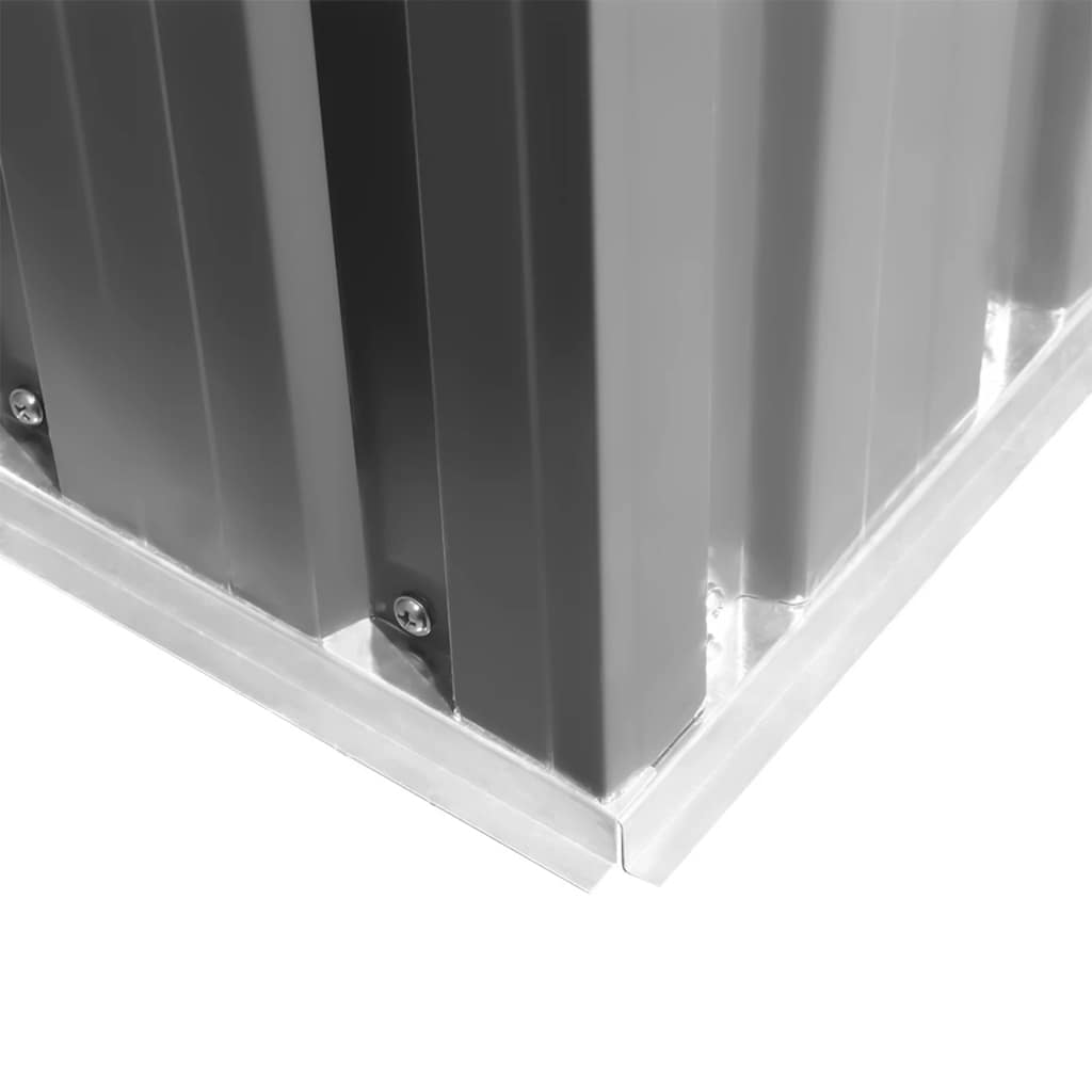 Αποθήκη Κήπου Γκρι 257 x 205 x 178 εκ. Μεταλλική - Pakobazaar