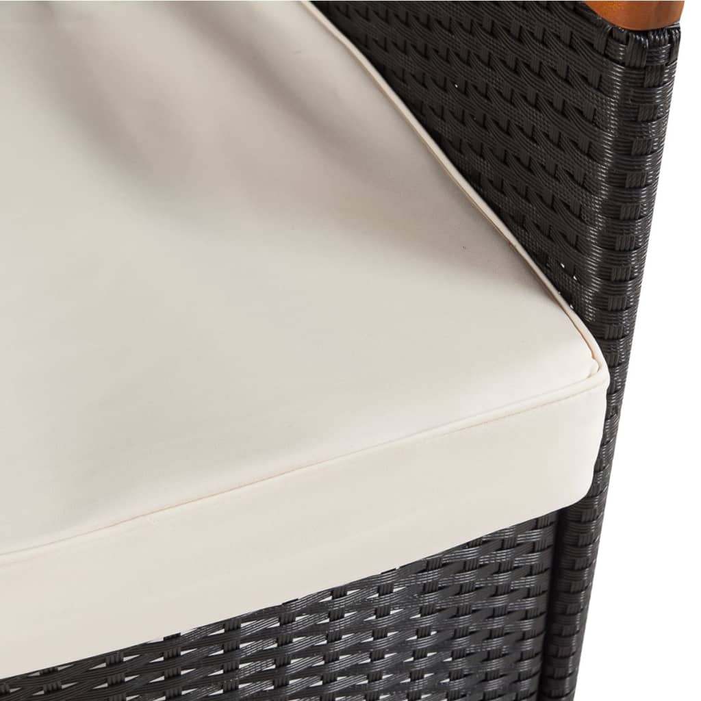 Σετ Τραπεζαρίας Εξωτ. Χώρου 9 τεμ. από Συνθ. Ρατάν με Μαξιλάρια