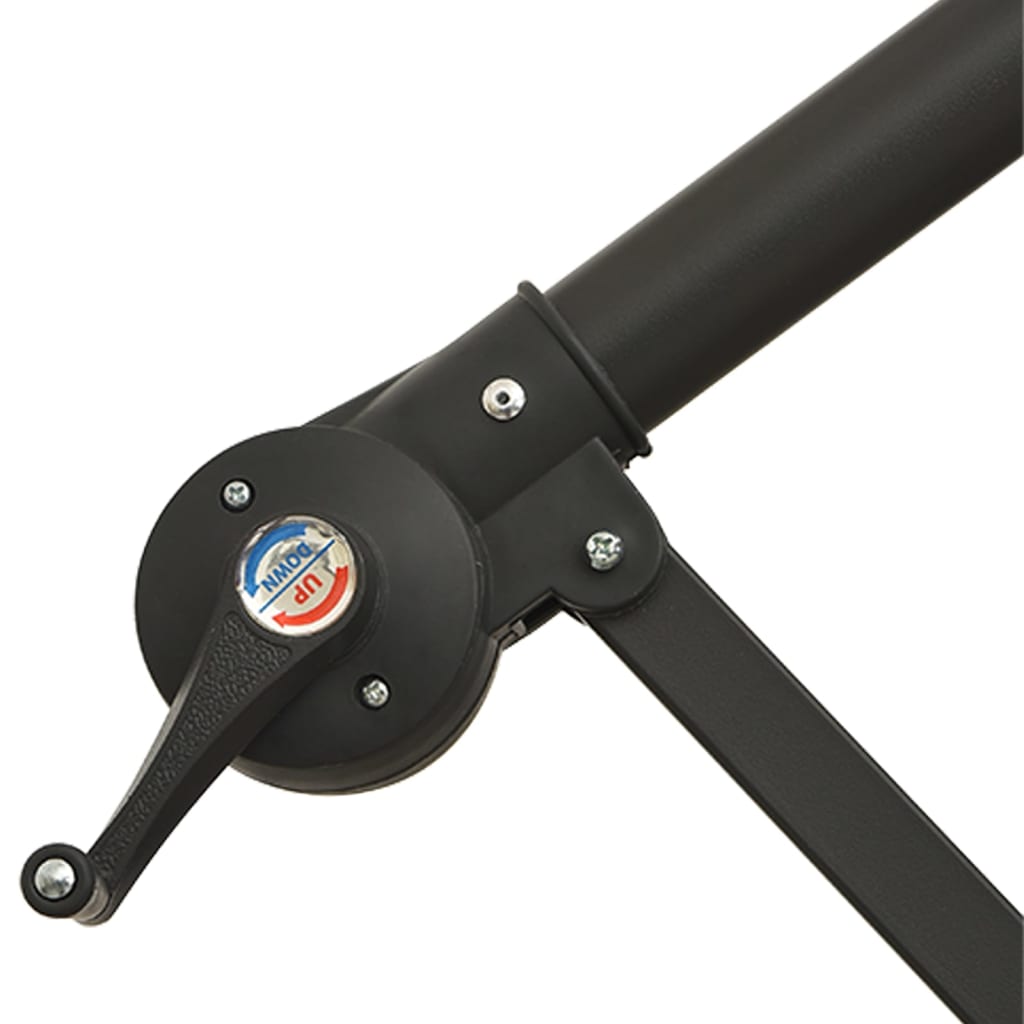 Ομπρέλα Κρεμαστή με LED Χρώμα Άμμου 300 εκ. Μεταλλικός Ιστός - Pakobazaar