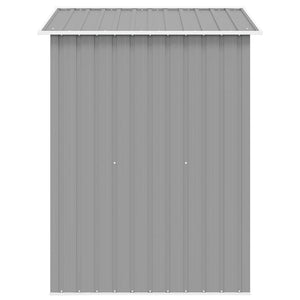 Αποθήκη Κήπου Γκρι 204 x 132 x 186 εκ. Μεταλλική - Pakobazaar
