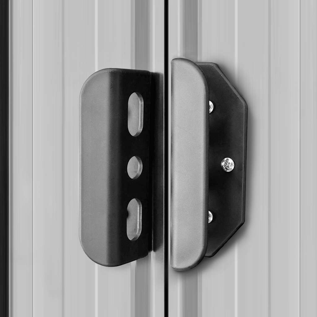 Αποθήκη Κήπου Γκρι 204 x 132 x 186 εκ. Μεταλλική - Pakobazaar