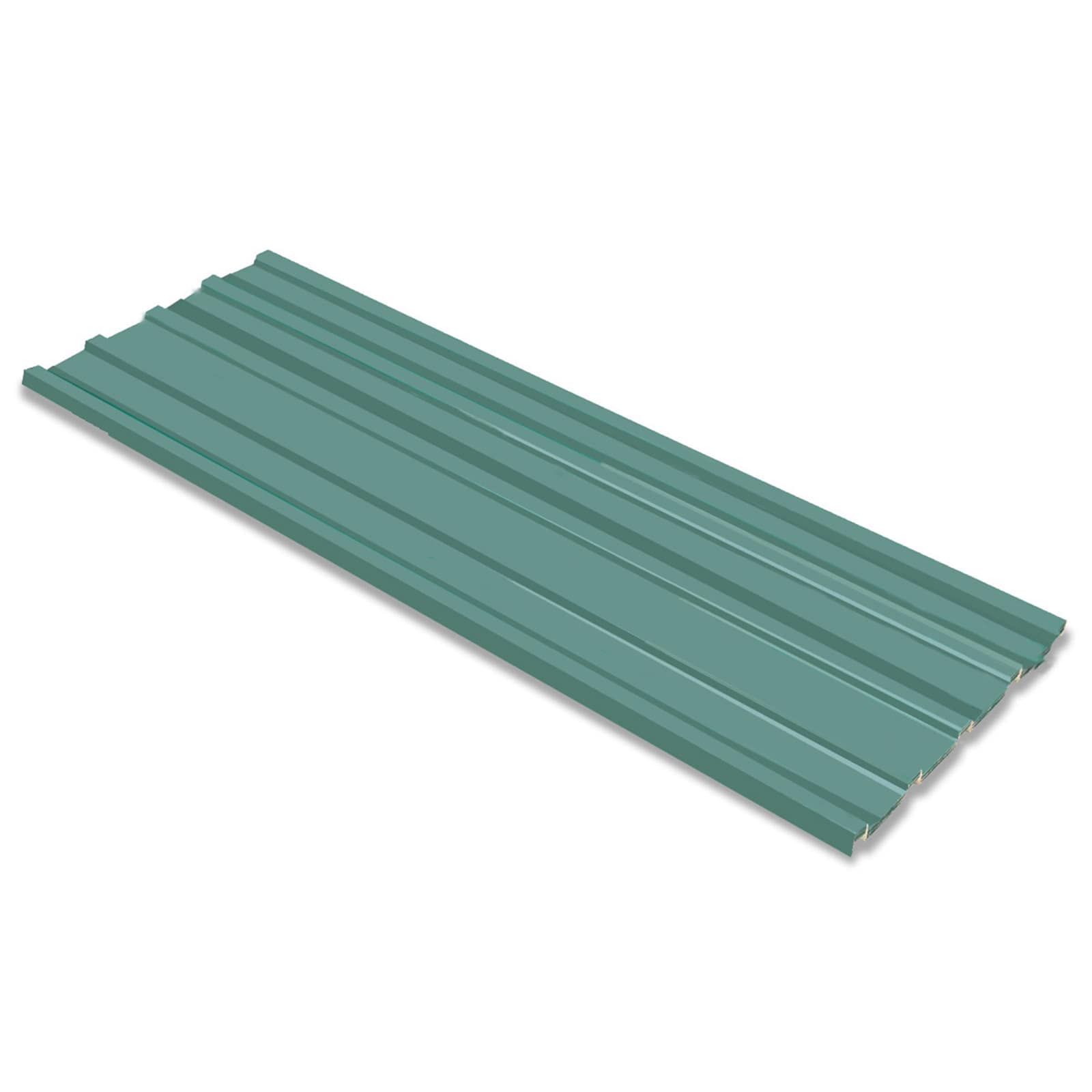 Πάνελ οροφής 12 pcs Πράσινο 129 x 45 εκ. Γαλβανισμένος χάλυβας - Pakobazaar