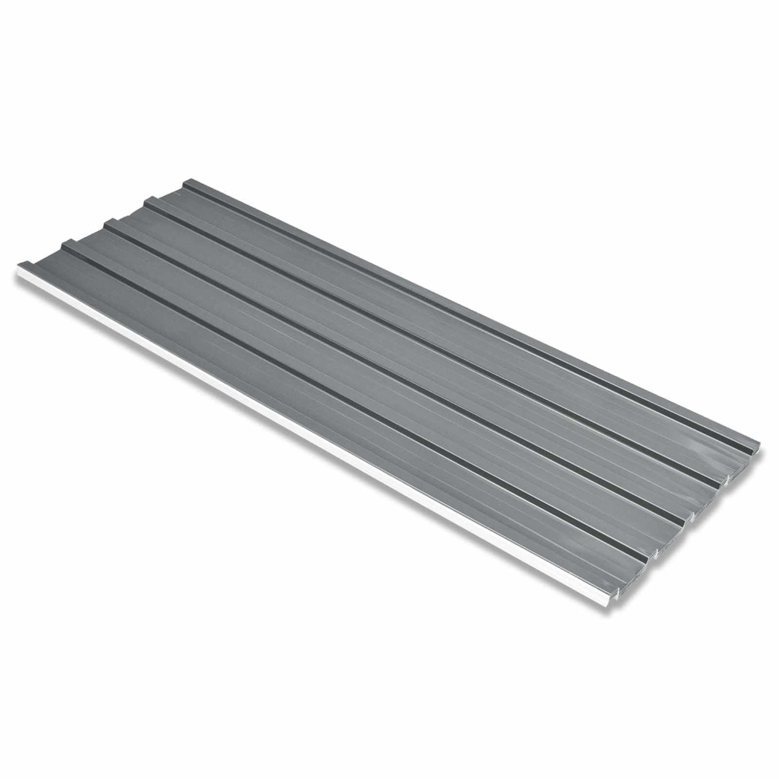 Πάνελ οροφής 12 pcs Γκρι 129 x 45 εκ. Γαλβανισμένος χάλυβας - Pakobazaar