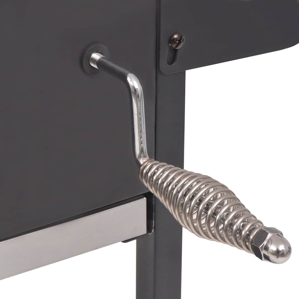 Ψησταριά Κάρβουνου/Καπνιστήριο Μαύρη με Κάτω Ράφι - Pakobazaar