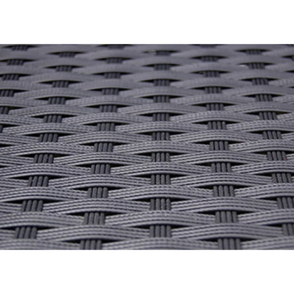 Σετ Τραπεζαρίας Εξ. Χώρου 5 τεμ. Μαύρο Συνθ. Ρατάν με Μαξιλάρια