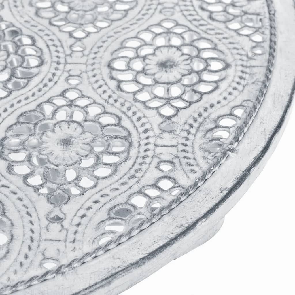 Σετ Επίπλων Bistro 3 Τεμαχίων Γκριζωπό Λευκό Ατσάλινο - Pakobazaar