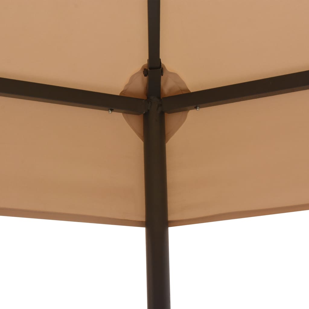 Κιόσκι/Τέντα Κήπου Εξαγωνικό Μπεζ 323 x 265 εκ. - Pakobazaar