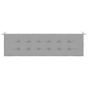 Μαξιλάρι Πάγκου Κήπου Γκρι 180 x 50 x 3 εκ. Ύφασμα Oxford