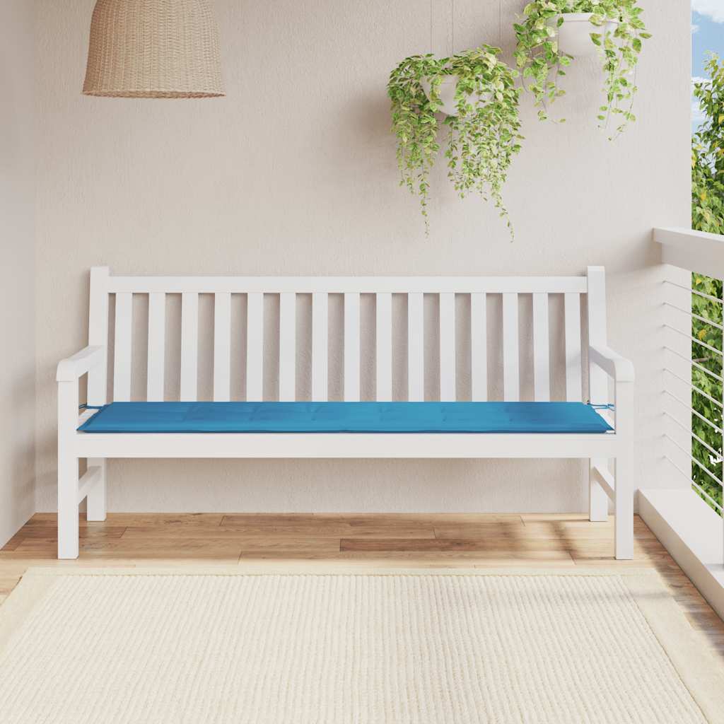 Μαξιλάρι Πάγκου Κήπου Μπλε 180 x 50 x 3 εκ. Ύφασμα Oxford