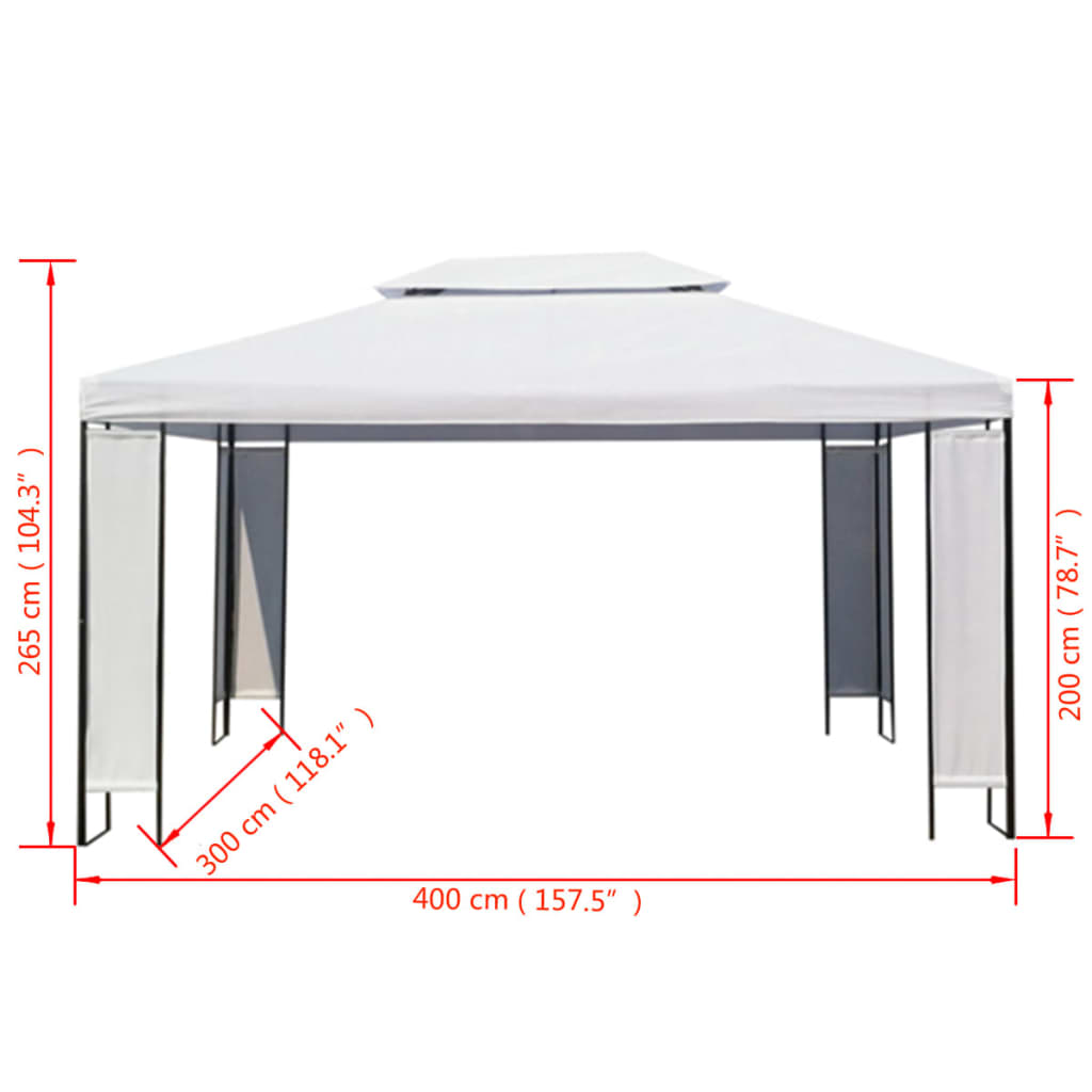 Κιόσκι Λευκό 3 x 4 μ.