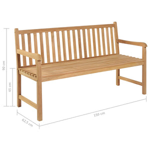 Παγκάκι Κήπου 150 εκ. από Ξύλο Teak - Pakobazaar