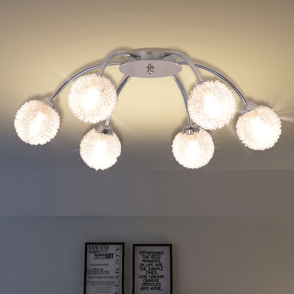 Φωτιστικό Οροφής με 6 LED Λαμπτήρες G9 240 W - Pakobazaar