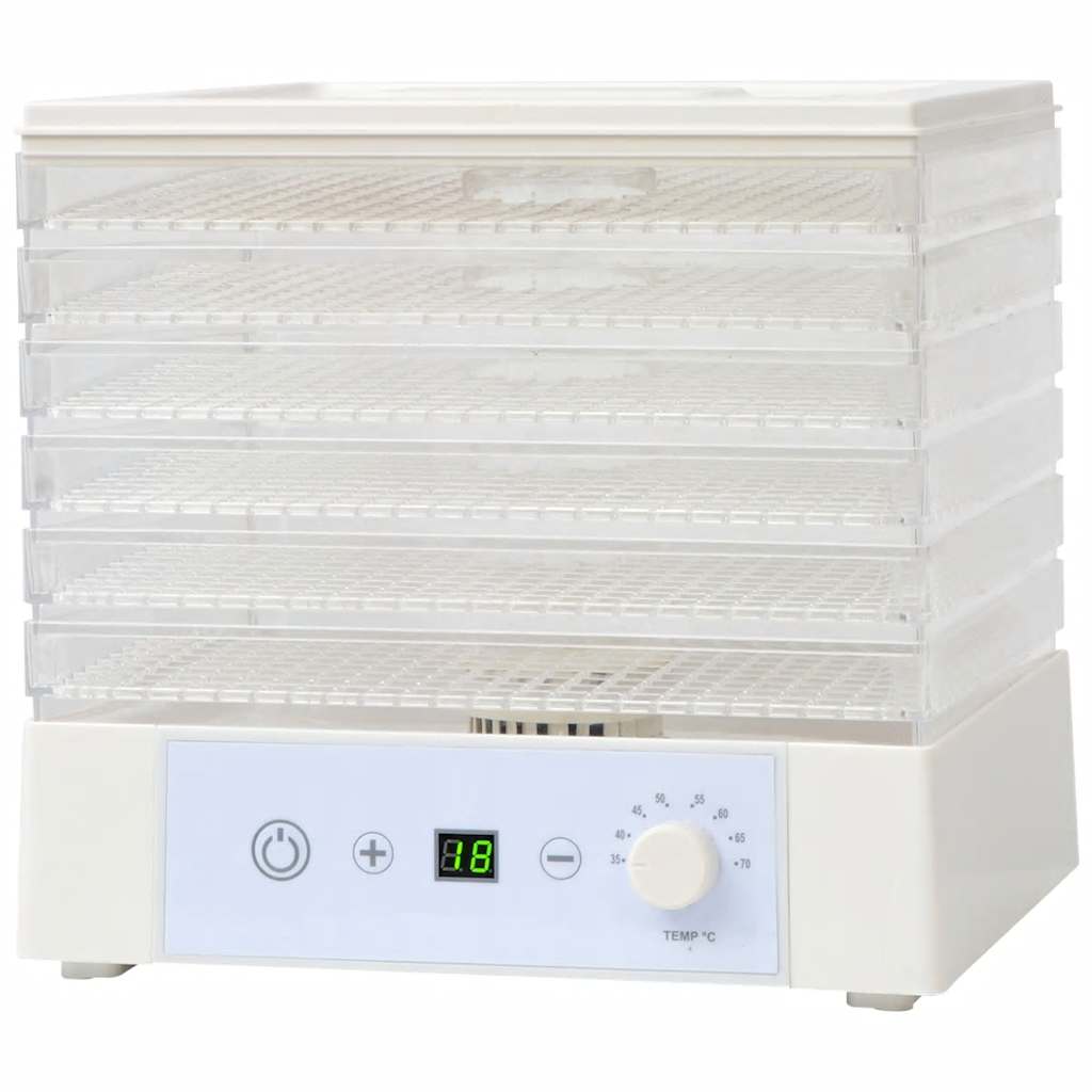 Αποξηραντής Τροφίμων με 6 Δίσκους Λευκός 250 W - Pakobazaar