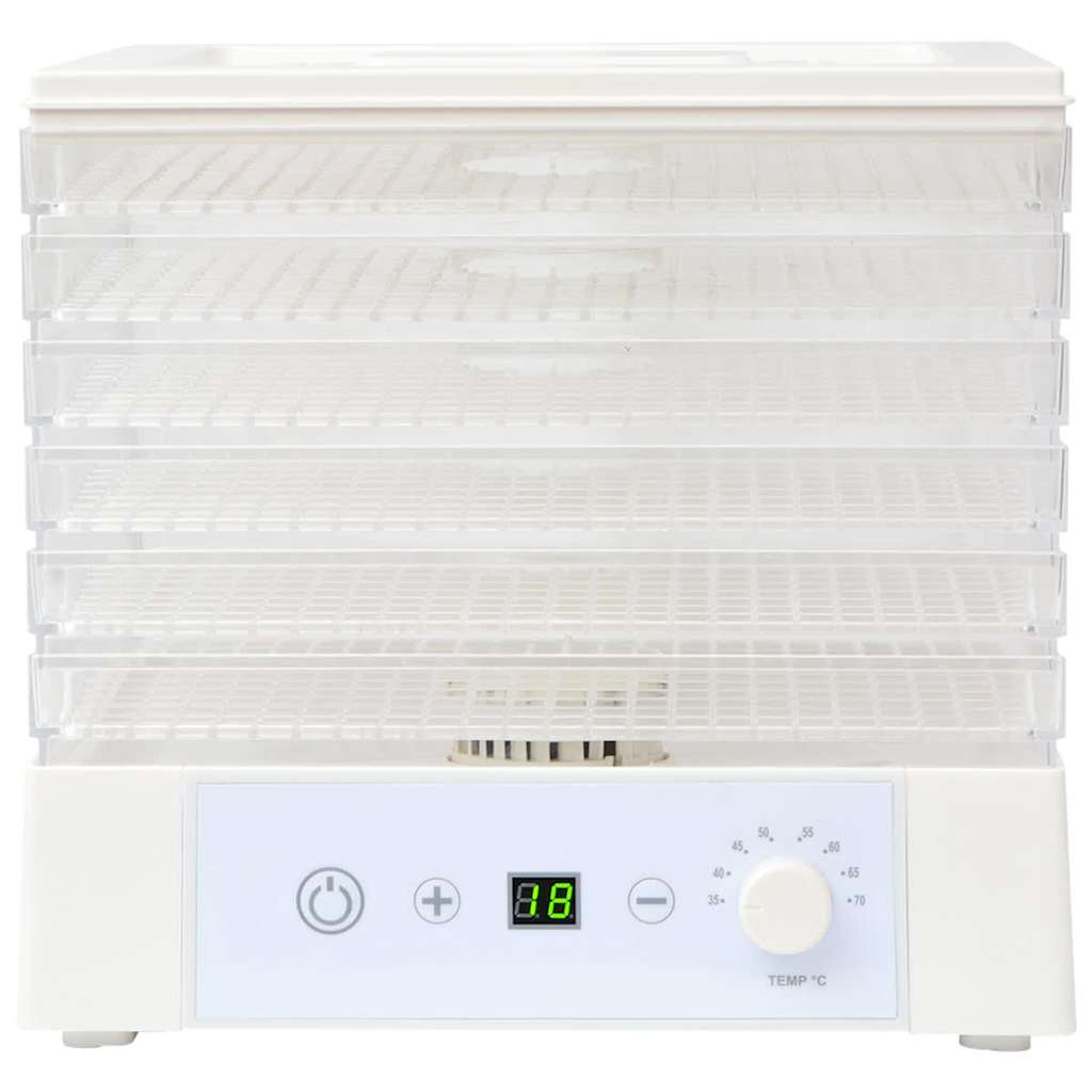 Αποξηραντής Τροφίμων με 6 Δίσκους Λευκός 250 W - Pakobazaar