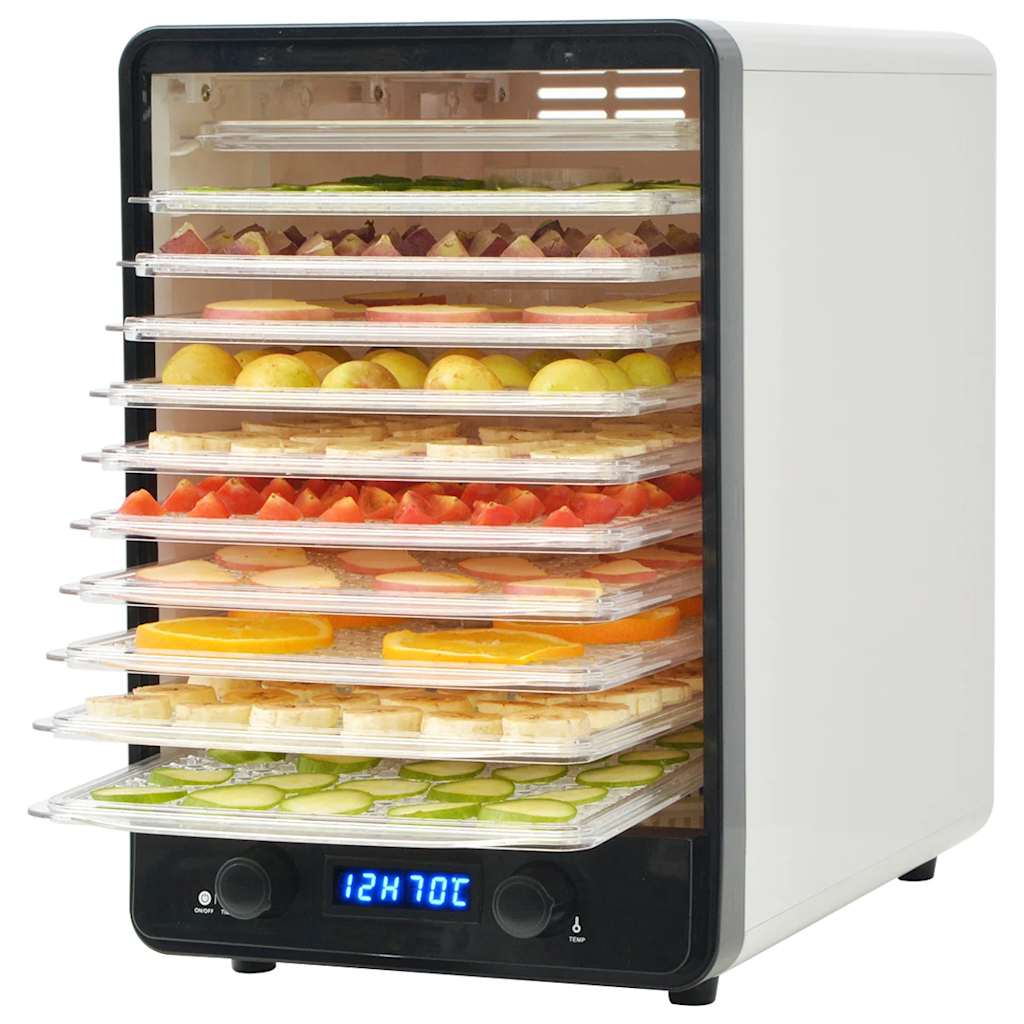 Αποξηραντής Τροφίμων με 10 Δίσκους Λευκός 550 W - Pakobazaar