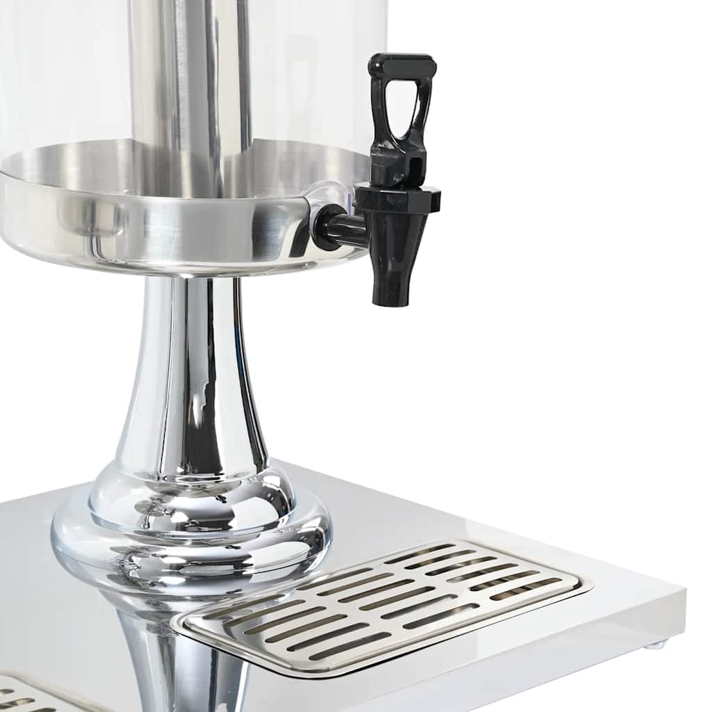 Διανεμητής Χυμού Διπλός 2 x 8 Λίτρα από Ανοξείδωτο Ατσάλι - Pakobazaar