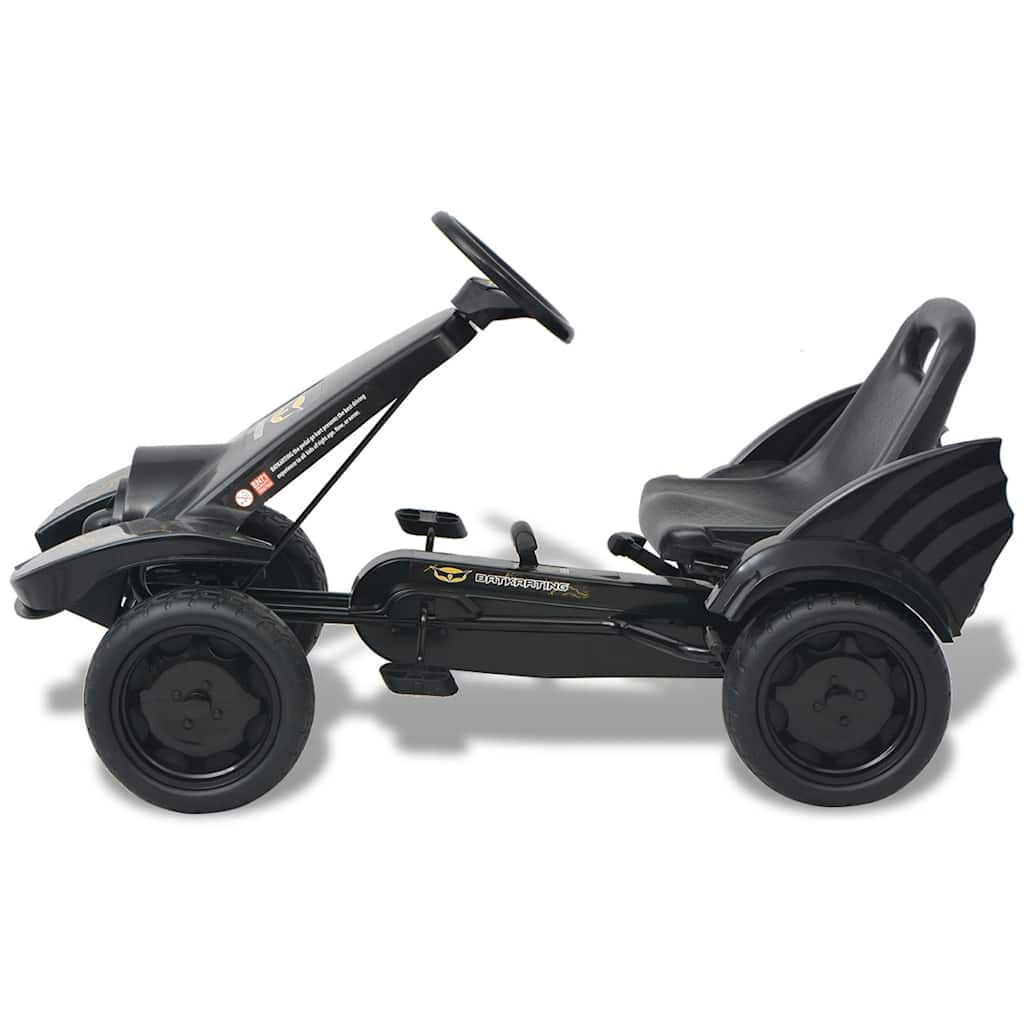 Go Kart με Πετάλια με Ρυθμιζόμενο Κάθισμα Μαύρο - Pakobazaar