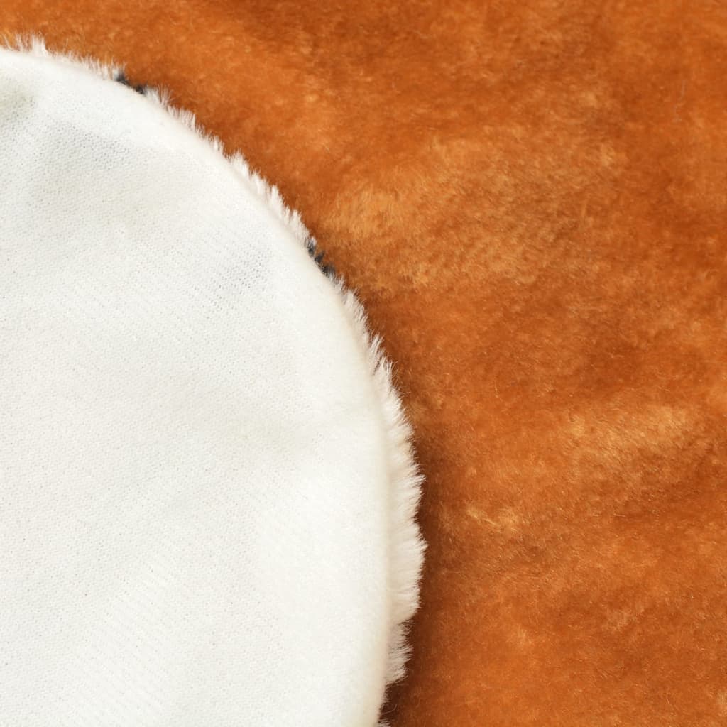 Χαλί Λιοντάρι Καφέ 205 εκ. Βελουτέ