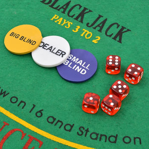 Σετ Πόκερ/Blackjack Συνδυαστικό με 600 Μάρκες Laser Αλουμίνιο - Pakobazaar