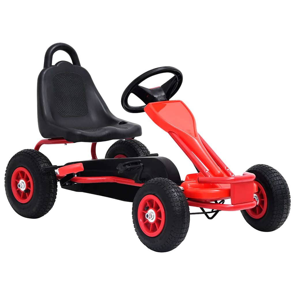 Go Kart με Πετάλια και Λάστιχα Πεπιεσμένου Αέρα Κόκκινο - Pakobazaar