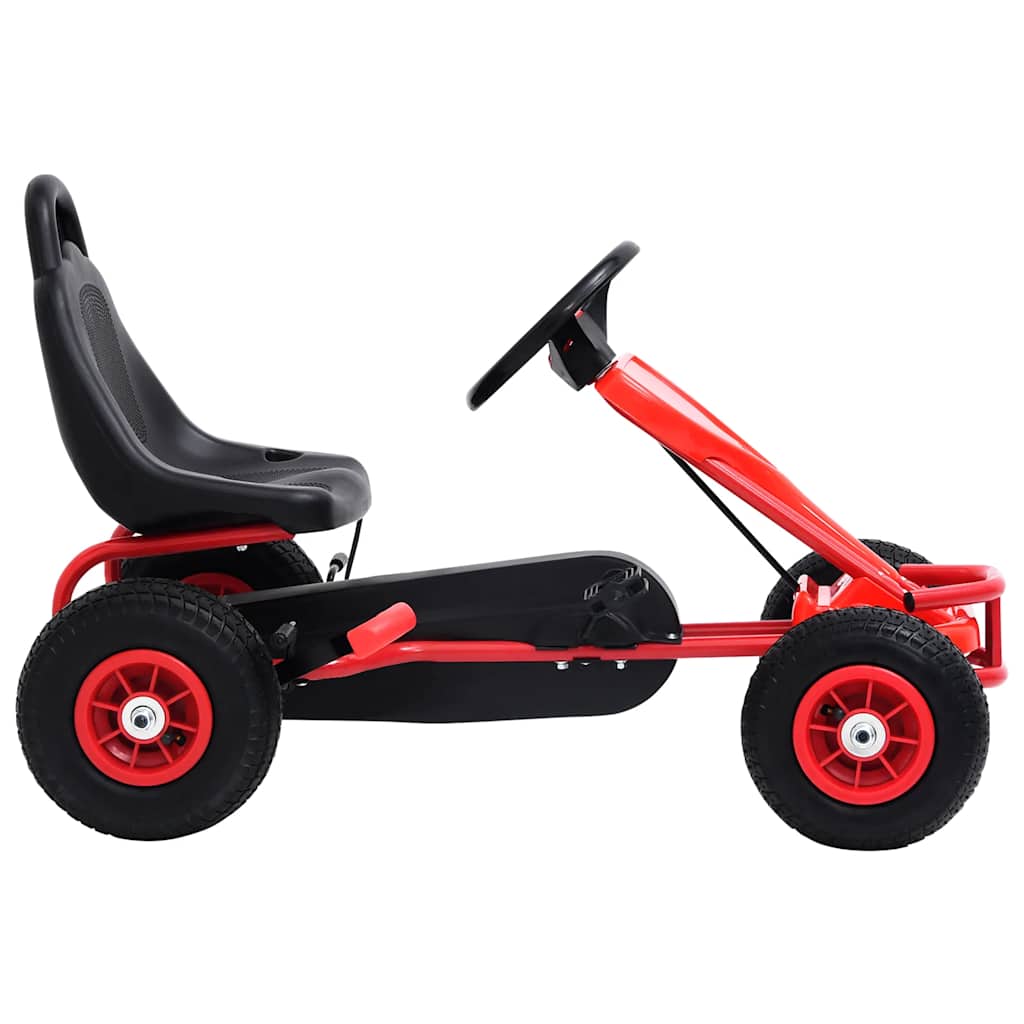 Go Kart με Πετάλια και Λάστιχα Πεπιεσμένου Αέρα Κόκκινο - Pakobazaar