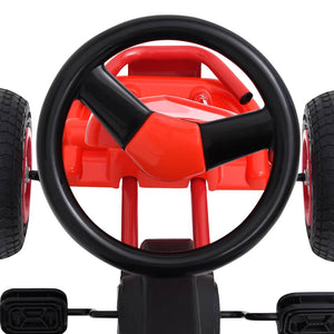 Go Kart με Πετάλια και Λάστιχα Πεπιεσμένου Αέρα Κόκκινο - Pakobazaar