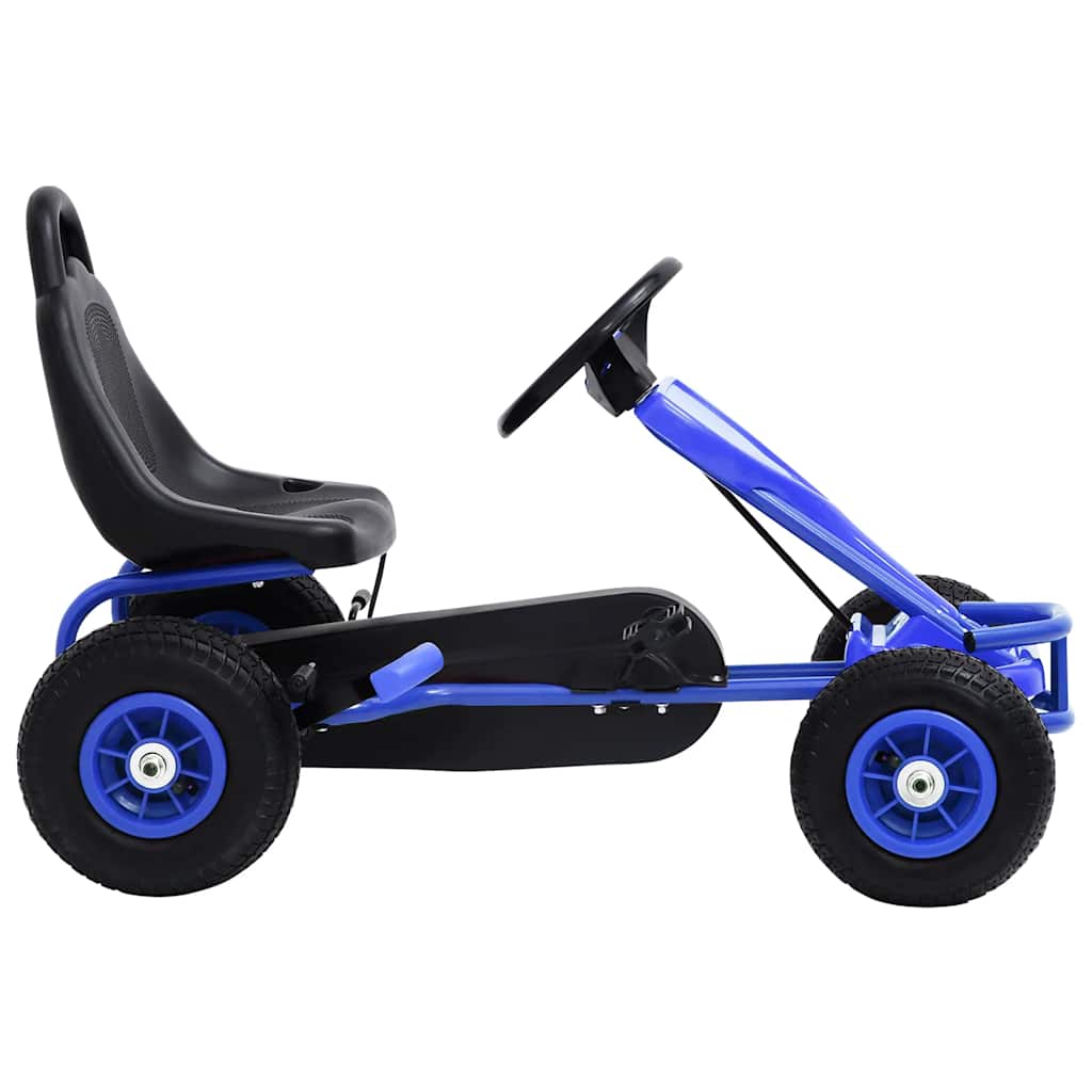 Go Kart με Πετάλια και Λάστιχα Πεπιεσμένου Αέρα Μπλε - Pakobazaar
