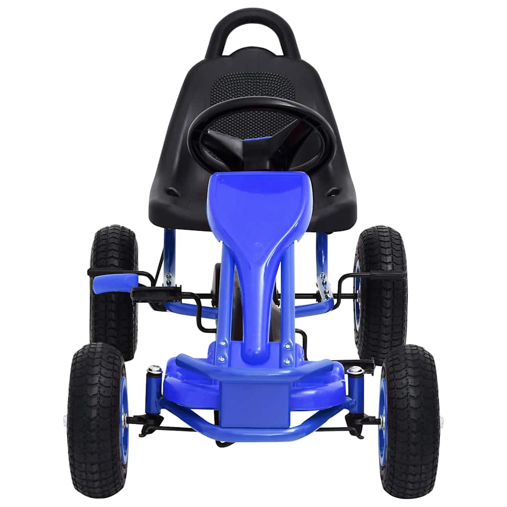 Go Kart με Πετάλια και Λάστιχα Πεπιεσμένου Αέρα Μπλε - Pakobazaar