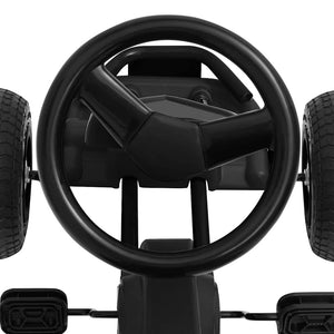 Go Kart με Πετάλια και Λάστιχα Πεπιεσμένου Αέρα Μαύρο - Pakobazaar