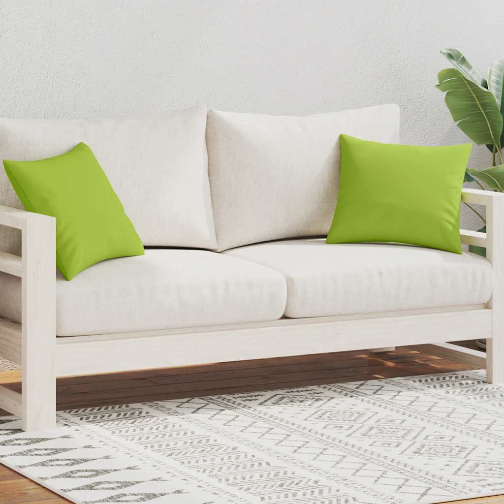 Μαξιλάρια Εξωτερικού Χώρου 2 τεμ. Πράσινο Λαχανί 45 x 45 εκ. - Pakobazaar