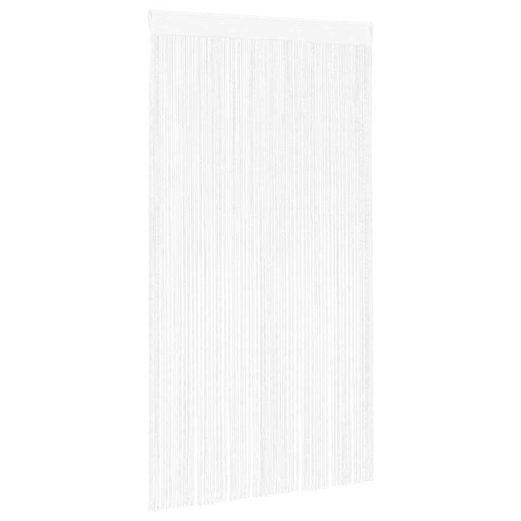 Κουρτίνες με Κρόσσια 2 τεμ. Λευκές 100 x 250 εκ. - PAKOBAZAAR