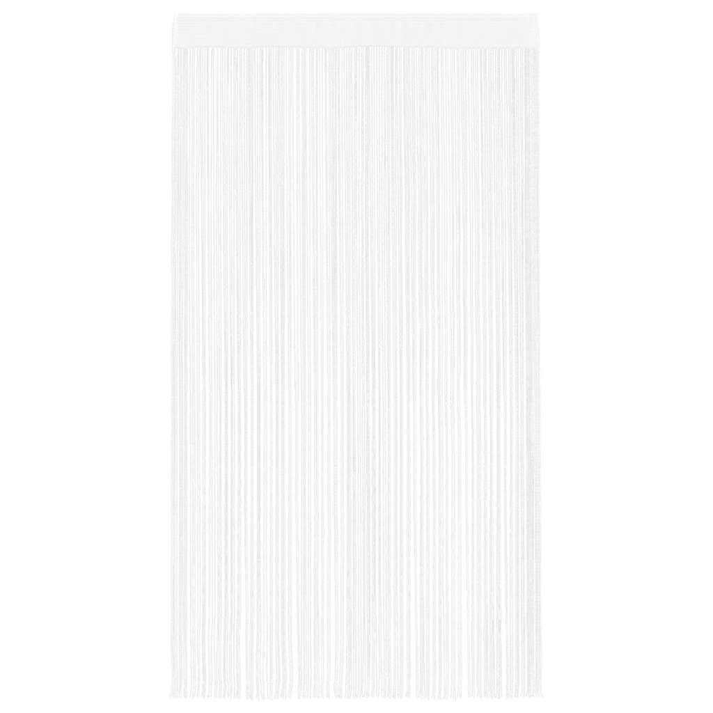 Κουρτίνες με Κρόσσια 2 τεμ. Λευκές 100 x 250 εκ. - PAKOBAZAAR