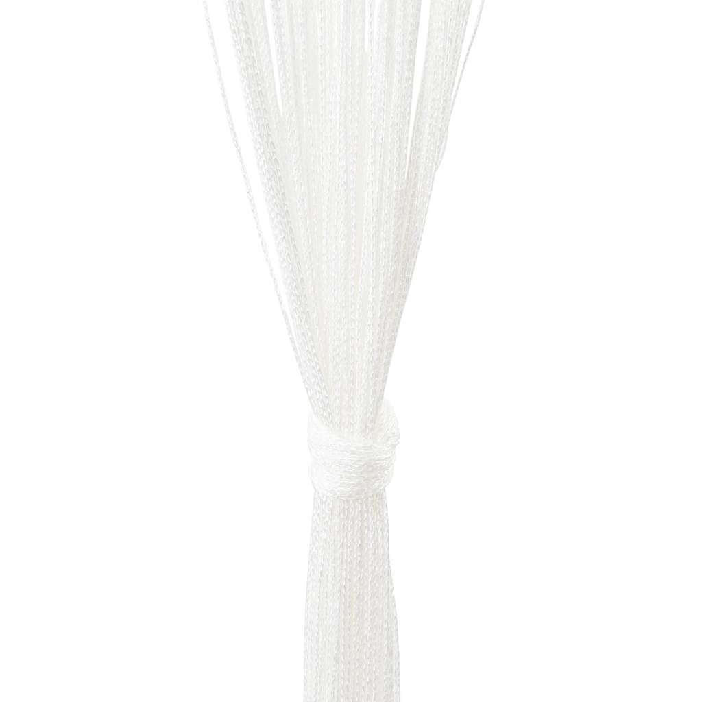 Κουρτίνες με Κρόσσια 2 τεμ. Λευκές 100 x 250 εκ. - PAKOBAZAAR