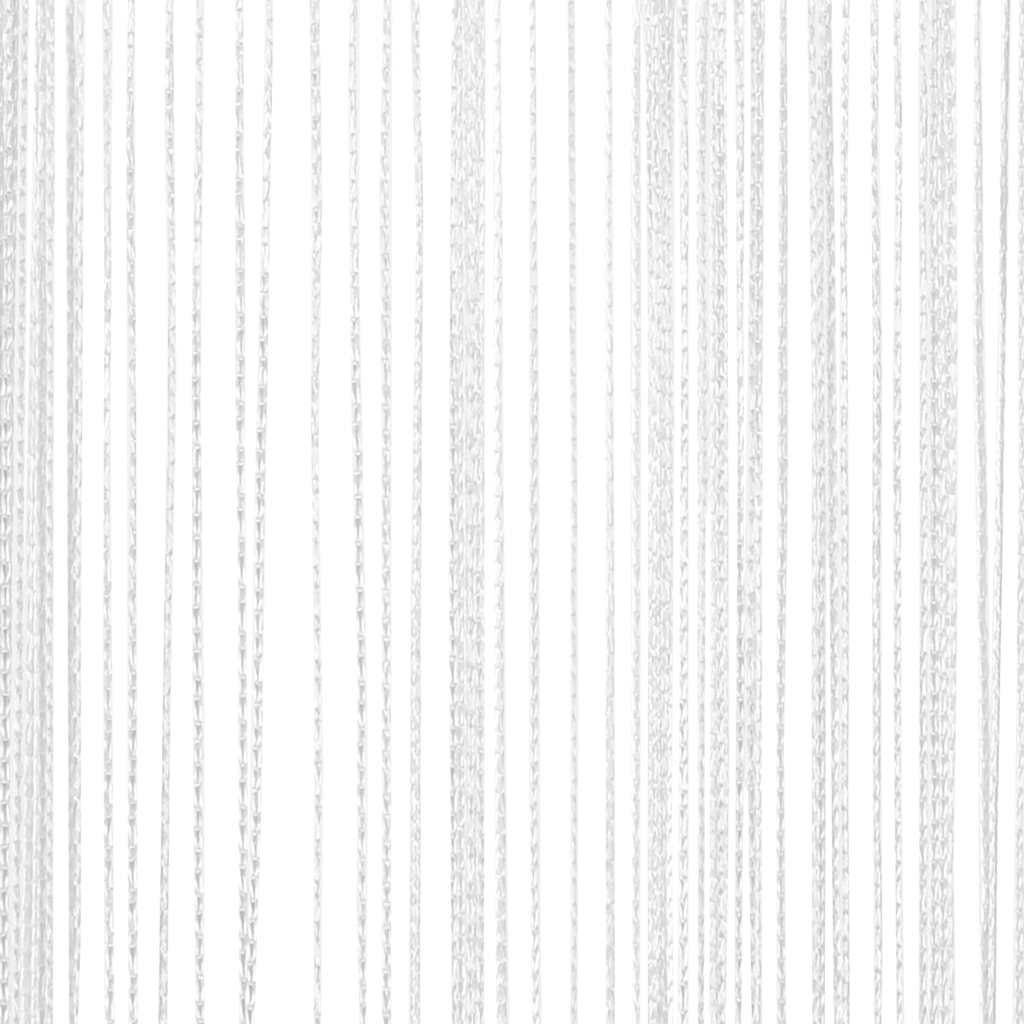 Κουρτίνες με Κρόσσια 2 τεμ. Λευκές 100 x 250 εκ. - PAKOBAZAAR