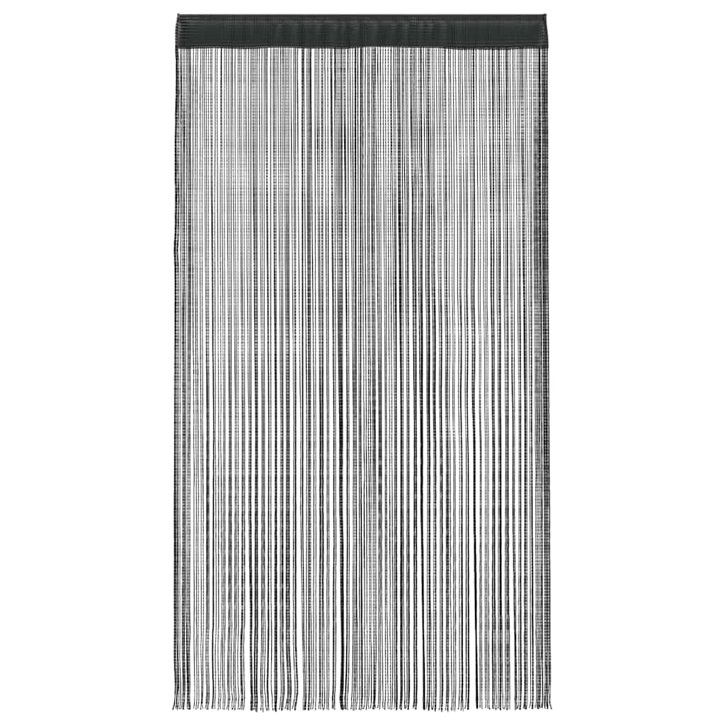 Κουρτίνες με Κρόσσια 2 τεμ. Μαύρες 140 x 250 εκ. - PAKOBAZAAR
