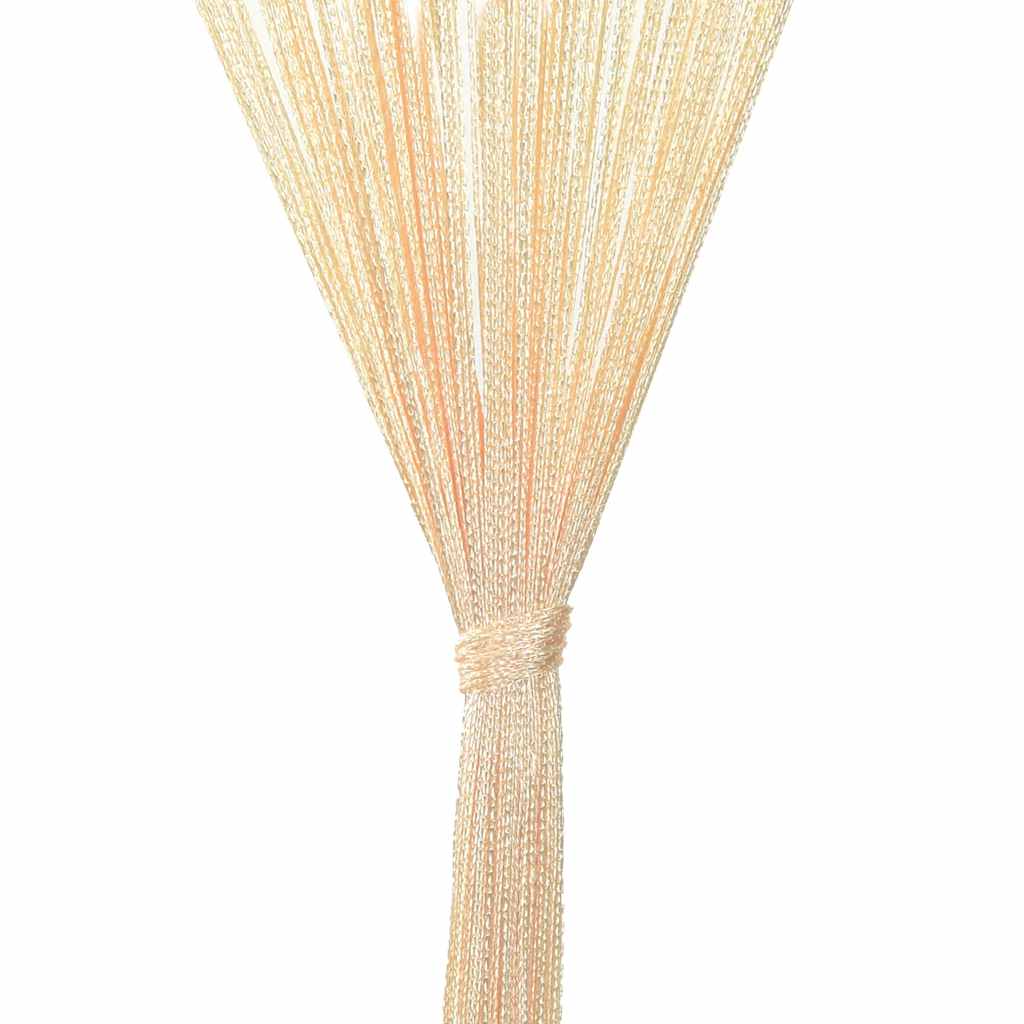 Κουρτίνες με Κρόσσια 2 τεμ. Κρεμ 100 x 250 εκ. - PAKOBAZAAR