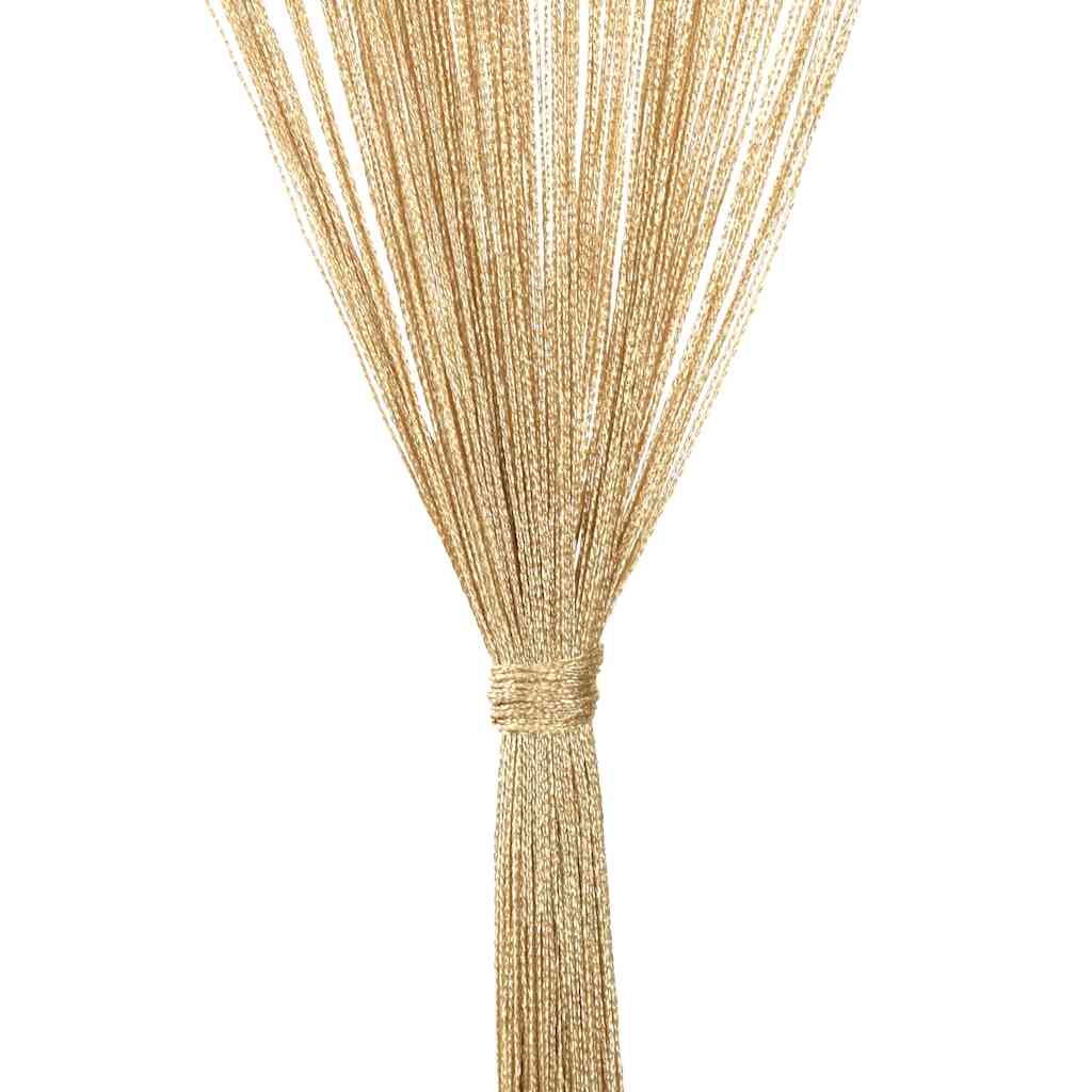 Κουρτίνες με Κρόσσια 2 τεμ. Μπεζ 100 x 250 εκ. - PAKOBAZAAR