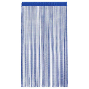 Κουρτίνες με Κρόσσια 2 τεμ. Μπλε 140 x 250 εκ. - Pakobazaar