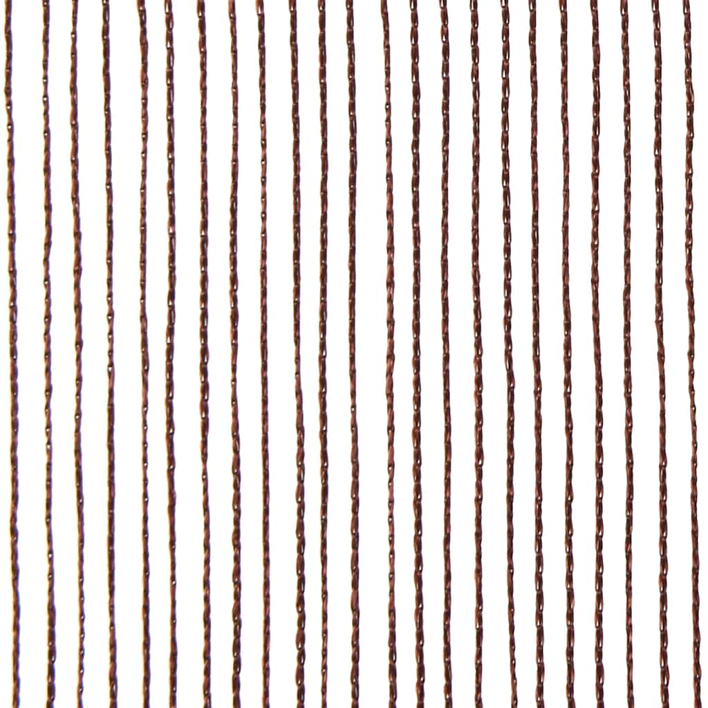 Κουρτίνες με Κρόσσια 2 τεμ. Καφέ 100 x 250 εκ. - PAKOBAZAAR