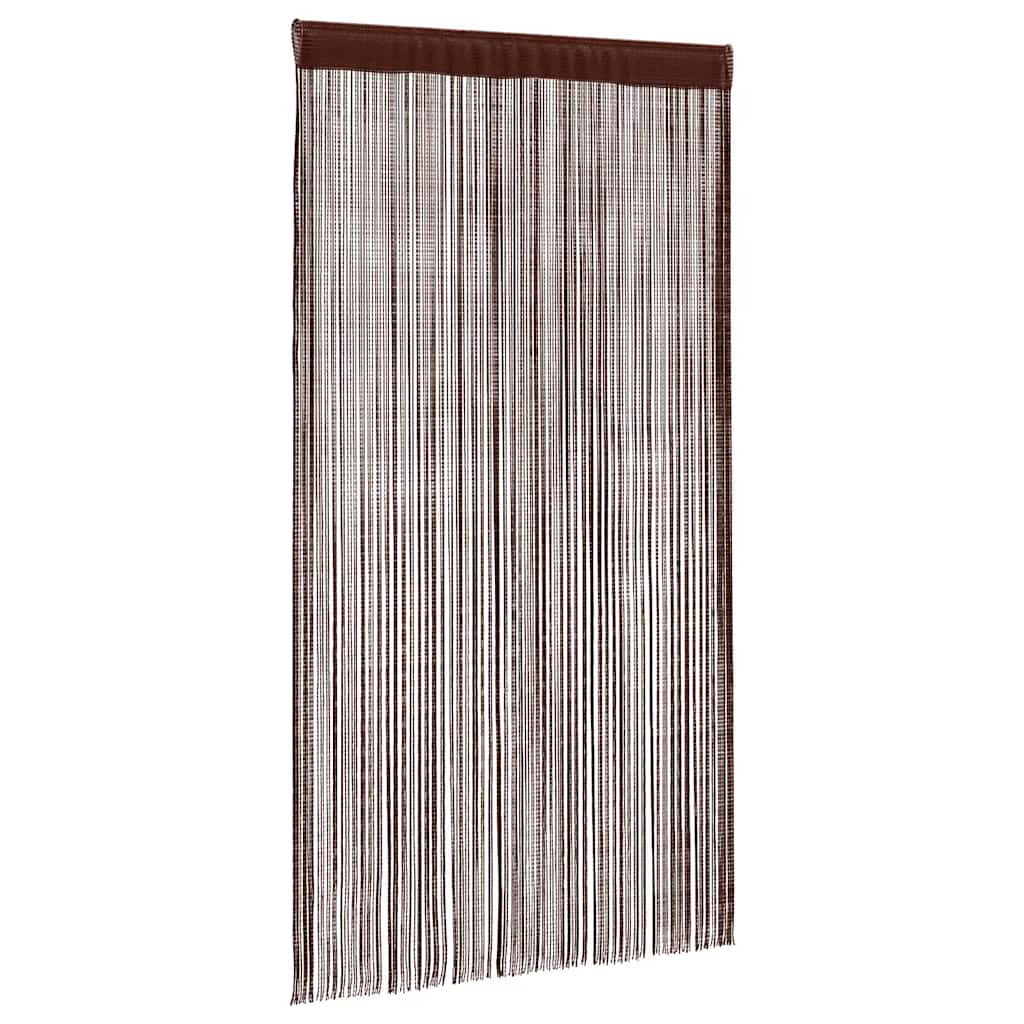 Κουρτίνες με Κρόσσια 2 τεμ. Καφέ 140 x 250 εκ. - PAKOBAZAAR
