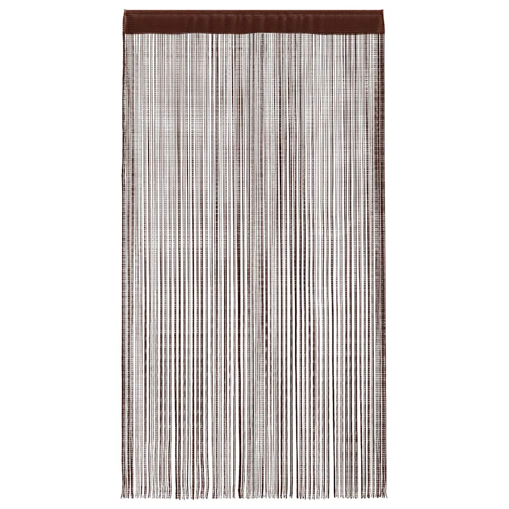 Κουρτίνες με Κρόσσια 2 τεμ. Καφέ 140 x 250 εκ. - PAKOBAZAAR